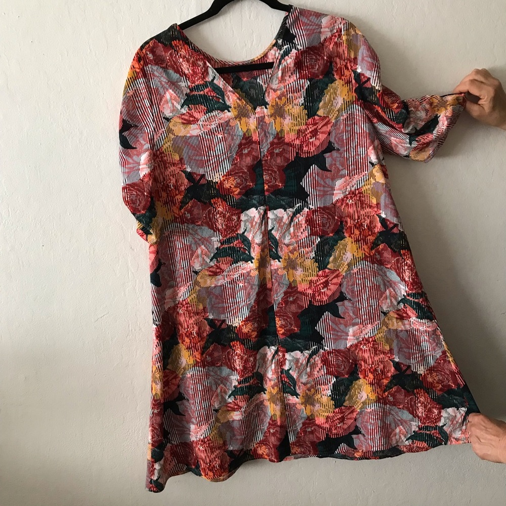Halogen Plus Size Multicolor Mini Dress - Picture 11 of 11